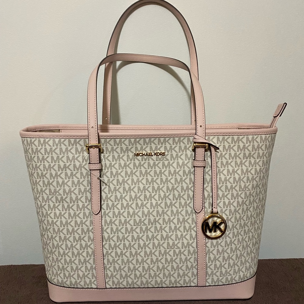 Michael Kors jet set travel large tote bag